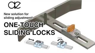 ONE TOUCH SLIDING LOCKS sliding latch hardware locking mechanism slide lock [upl. by Henryson244]