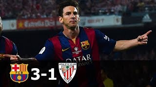 FC Barcelona vs Athletic Bilbao 31 Highlights CDR Final 201415 HD 720p English Commentary [upl. by Esmaria]