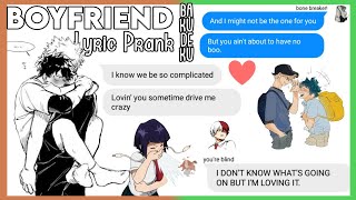 Boyfriend Ariana amp Social House • BNHA Lyric Prank • BAKUDEKU [upl. by Sylvan]