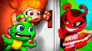 DONT Open to Strangers 😨  Cartoons for Kids  Groovy the Martian [upl. by Acitel]