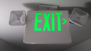 Testing EXIT Signs With Emergency Lights 4 [upl. by Hayidan]