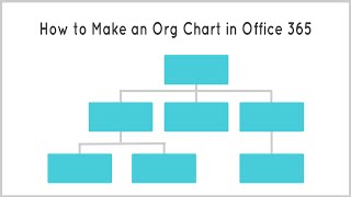 How to Make an Organization Chart in Office 365 [upl. by Gow416]