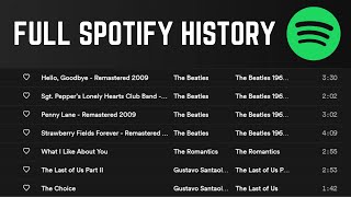 How to View Extended Spotify Listening History 8500 Songs [upl. by Narah]