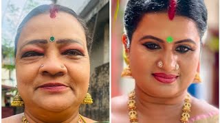 A small transformation from Buvaneswari to Devichandana makeup makeover devichandana viralvideo [upl. by Whitehouse]