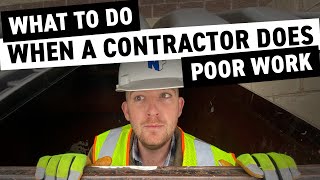 What To Do When a Contractor Does Poor Work [upl. by Llennaj]