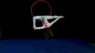 Sail  enchanting moody aerial hoop routine by Gaby Fleming circus aerial dance performance [upl. by Poppo]