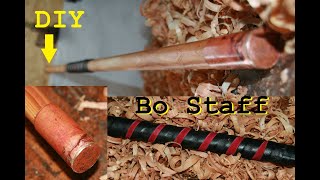 Epic  Bo Staff  DIY With Copper Endcaps and Leather Handle [upl. by Ailima]