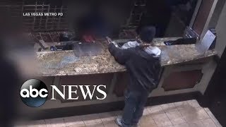 New surveillance video released in Bellagio casino heist [upl. by Ahsilat]