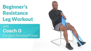 Resistance Band Leg Workout for Beginners [upl. by Anauqaj]