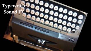 Typewriter Sound Effects [upl. by Naejarual281]