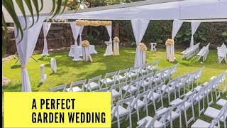 A beautiful Garden wedding Setup  All things Weddings amp Events [upl. by Zane]