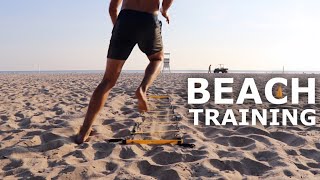 Beach Agility Workout amp Plyometric Training Day  The Off Season Training Series [upl. by Dorotea680]