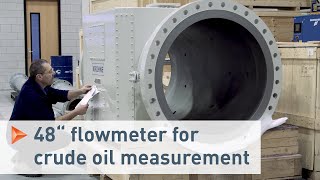 Huge ALTOSONIC 5 ultrasonic flowmeters for custody transfer CT applications  KROHNE [upl. by Schramke]