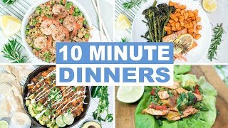 EASY 10 Minute Dinner Recipes  Healthy Dinner Ideas  Keto and Paleo Recipes [upl. by Eelano387]