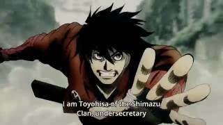 Drifters Anime  Toyohisa Shimazu Kills Naomasa UncensoredHD [upl. by Anilave473]