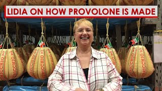 Lidia on How Provolone Cheese is Made [upl. by Enetsuj]