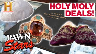 Pawn Stars HOLY MOLY DEALS 6 Expensive Religious Items  History [upl. by Pietrek]