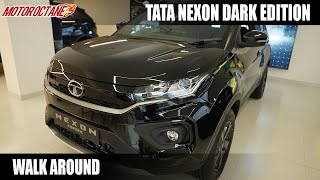 Tata Nexon Dark Edition Walkaround  Darkest Compact SUV [upl. by Costa]