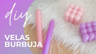 Como hacer VELAS VIRALES con este TUTORIAL  Bubbles CUBE DIY [upl. by Lachman]