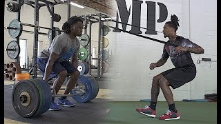 Explosive Leg Workout for Football  Overtime Athletes [upl. by Rebah930]