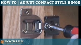 How To  Adjust Compact Style Hinges [upl. by Michaelina]