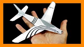 Como hacer un AVION DE PAPEL en 3d para IMPRIMIR que Vuele Mucho GRATIS [upl. by Oiratnom]