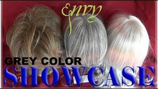 ENVY WIGS COLOR COMPARISON  Wig Colors Dark Gray Medium Grey and Light Grey [upl. by Aiyekal]