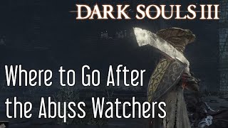 Where to Go After the Abyss Watchers in Dark Souls 3 [upl. by Cherrita246]