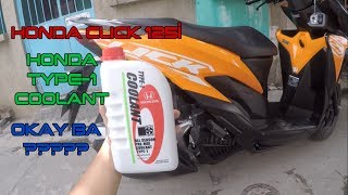 HOW TO ADD COOLANT ON HONDA CLICK 125i [upl. by Nosneh655]