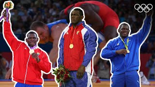 Every Mijaín López 🇨🇺 Match to Gold Beijing 2008  Rio 2016 🤼‍♂️ [upl. by Hanikehs]