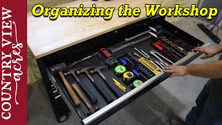 Organizating the new workshop New Toolbox Shelving and Tool Organization [upl. by Necyla48]