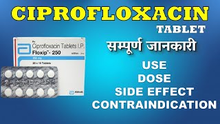 ciprofloxacin 500mg  ciprofloxacin 250mg  ciplox 500 tablet hindi [upl. by Gatias]