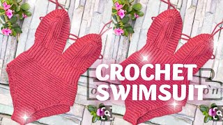 Crochet Summer Monokini for a largesized body frame  Crochet Tutorials  CJ Crochet  Part 1 [upl. by Yanffit]