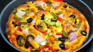 Pizza RecipeVegetable Cheese Pizza RecipeHomemade Pizza recipeVeg Pizza [upl. by Ansev108]