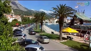 Makarska kamery internetowe online  pogoda w Makarskiej  webcam na żywo  ChorwacjaAutokarempl [upl. by Arihday]