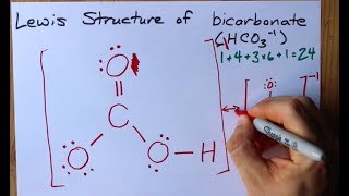 How to Draw the Lewis Structure of Bicarbonate HCO3 [upl. by Adraynek256]