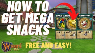 Wizard101 Top 5 BEST Ways to Get Mega Snacks [upl. by Town]