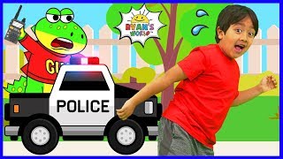 Ryan learns about Police Officers with Gus the Gummy Gator [upl. by Vi]