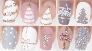 50 CHRISTMAS NAIL IDEAS  HUGE Christmas nail art compilation [upl. by Peednus]