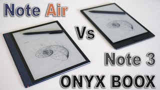 ONYX BOOX Note Air vs Note 3 featuring Remarkable 2 [upl. by Pontias642]