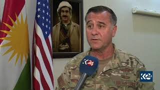 Maj Gen Eric T Hill SOJTFOIR commander speaks to Kurdistan 24 [upl. by Suoivatram]