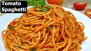 Spaghetti in Tomato Sauce  Basic Tomato Spaghetti Recipe [upl. by Sheepshanks261]