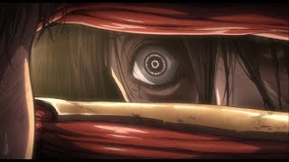 Attack on Titan Season 2 Episode 11 Mikasa VS Reiner amp Ymir 1080p HD [upl. by Showker]