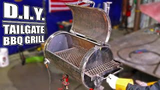 DIY  Tailgate BBQ Grill  Full Build [upl. by Delainey650]