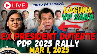 🔴LIVE DUTERTE May PASABOG sa LAGUNA mga Senatorial Slate VP Sara DARATING BA MAR 1 2025 [upl. by Aynod799]