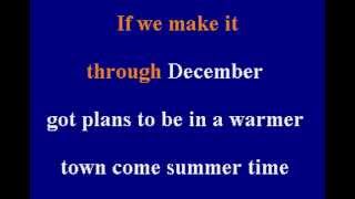 Merle Haggard  If We Make It Through December  Karaoke [upl. by Mcclary]