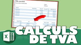 COMMENT CALCULER LA TVA SUR EXCEL [upl. by Silvan263]