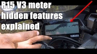 R15 V3 hidden features of meter explained  IAMABIKER [upl. by Dnamra]