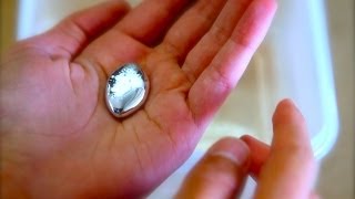 Liquid metal on hand Gallium [upl. by Tamra]