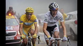 Tour de France 2010  stage 17  Andy Schleck vs Alberto Contador on Col du Tourmalet [upl. by Arbe846]